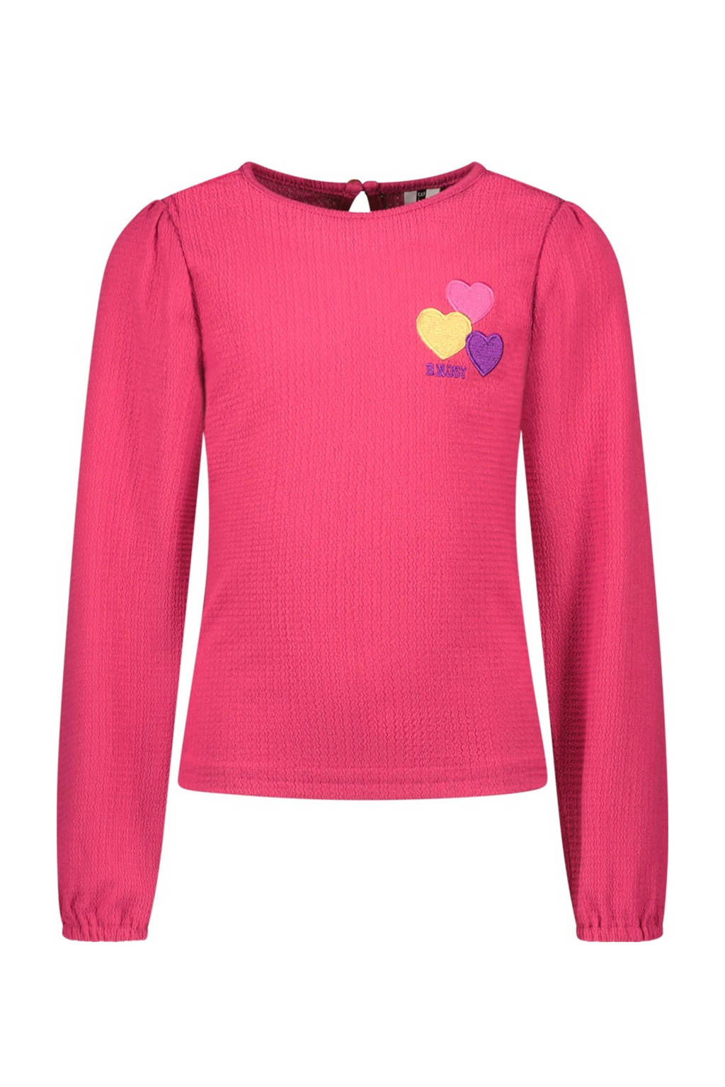 B.Nosy longsleeve met all over print donkerroze