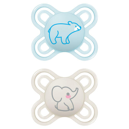Lot de 2 sucettes Perfect naissance 0-2 mois Planet Love - Coloris aléatoire - MAM