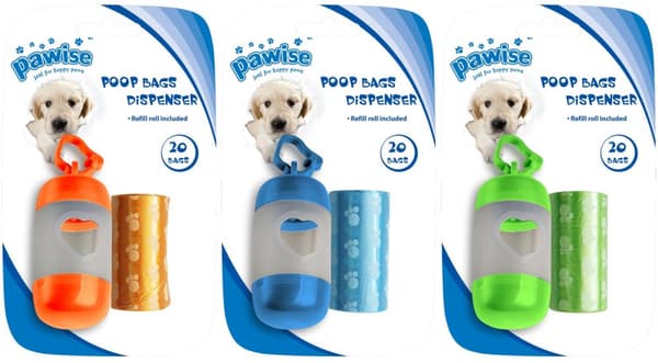 Pawise Poop Bags Dispenser (inkl. 2 x 20 poser)