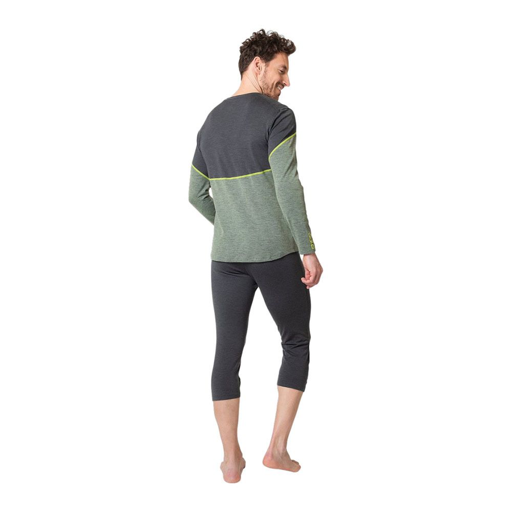 Odlo REVELSTOKE PW 150 - Sous-couche Homme matte green/dark grey melange