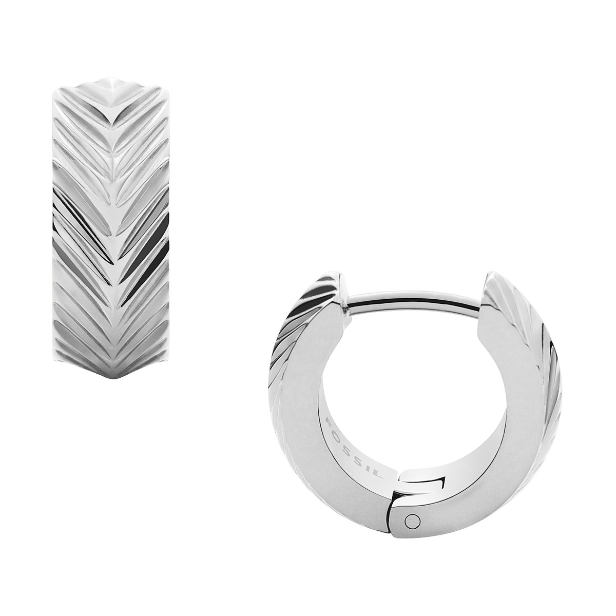 Boucles d'oreilles FOSSIL Harlow acier inoxydable.