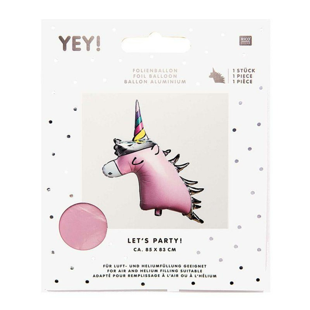 Ballon aluminium licorne