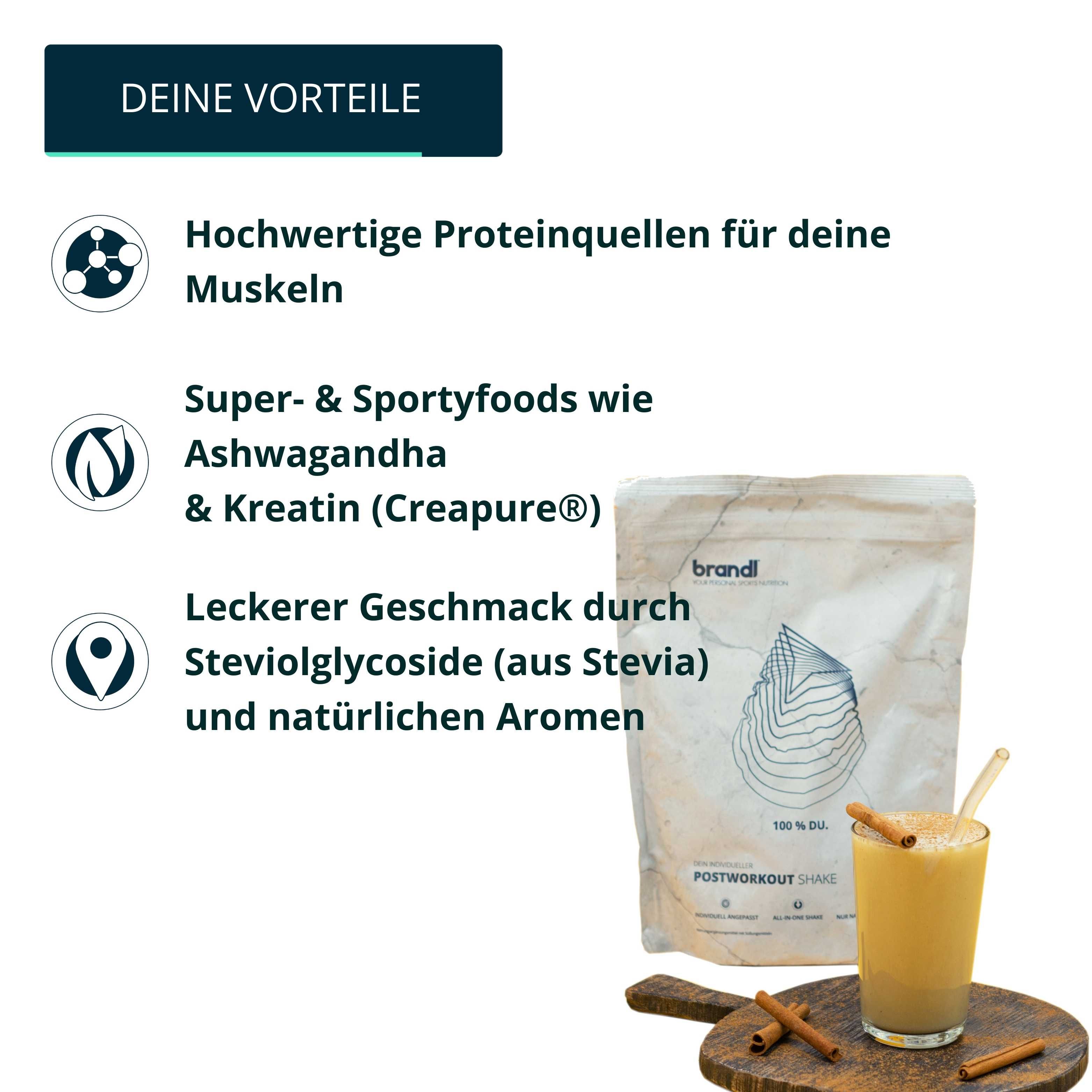 brandl® Protein-Pulver All-in-One nach dem Training | 5K-Protein-Mix