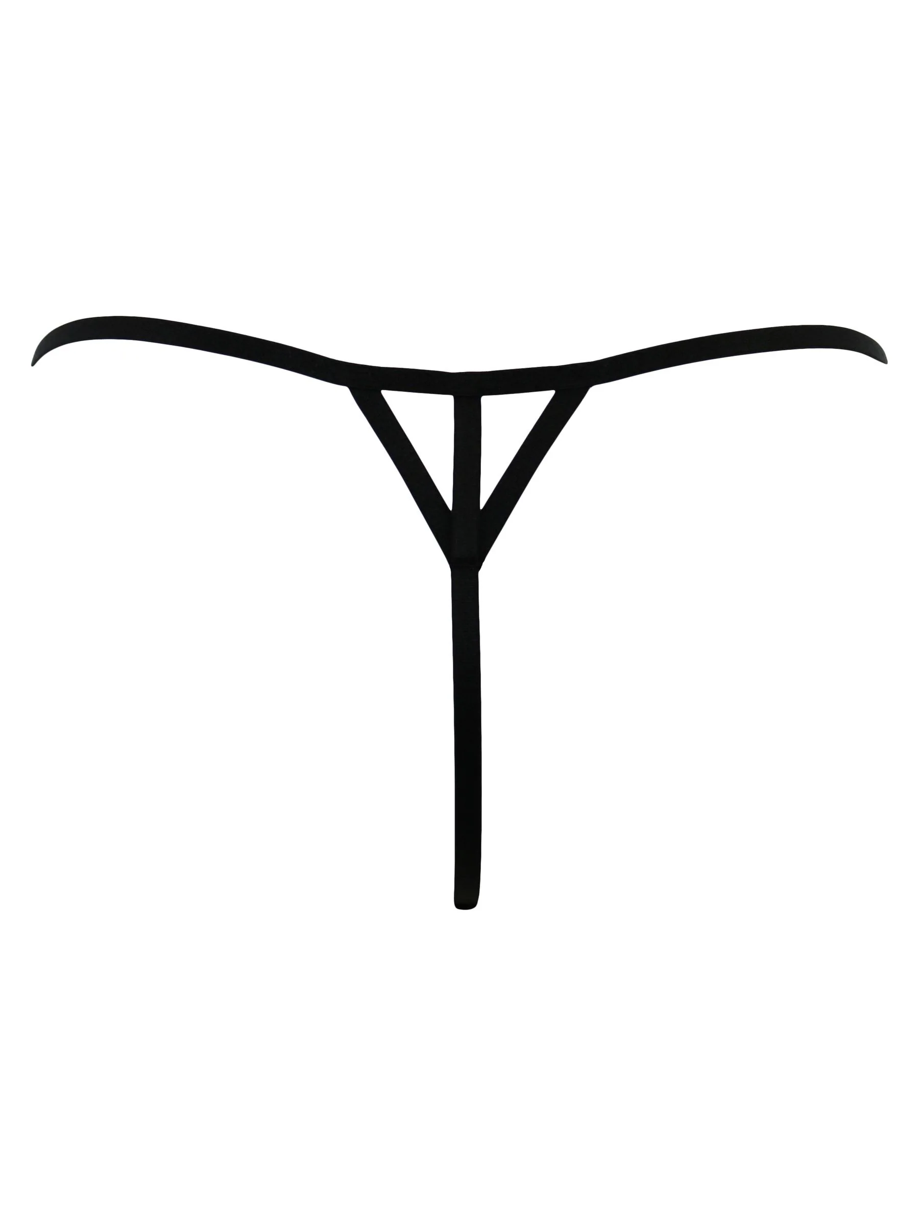 Zwart - Pour Moi India Bold Floral Embroidery Thongs