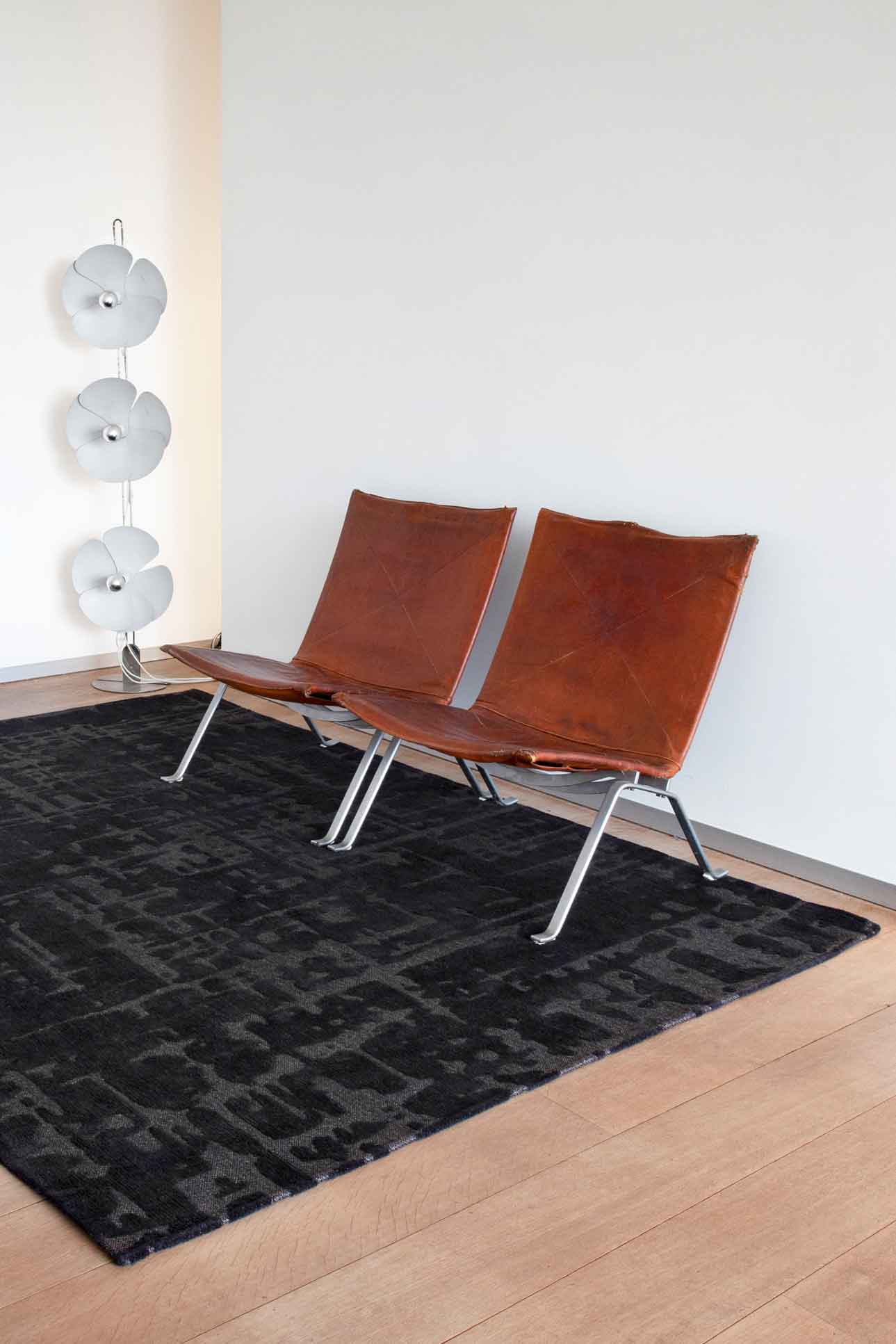Ecorugs vloerkleed Baobab zwart 200x280 cm