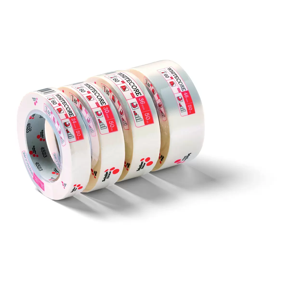 Klebeband transp. Schuller weiss