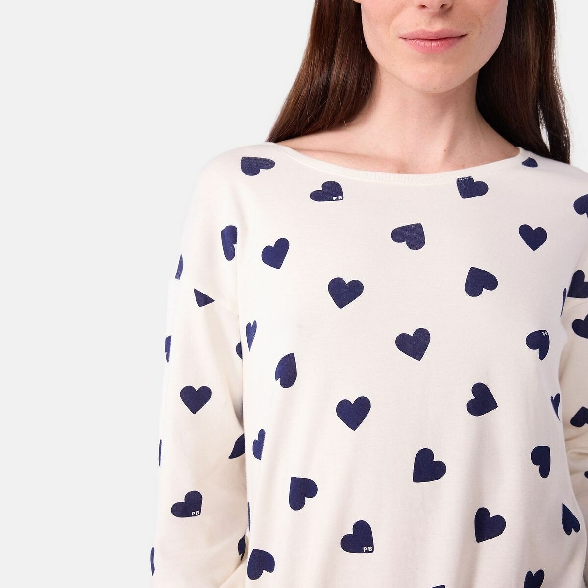 PETIT BATEAU<br>Camisola com estampa de coração