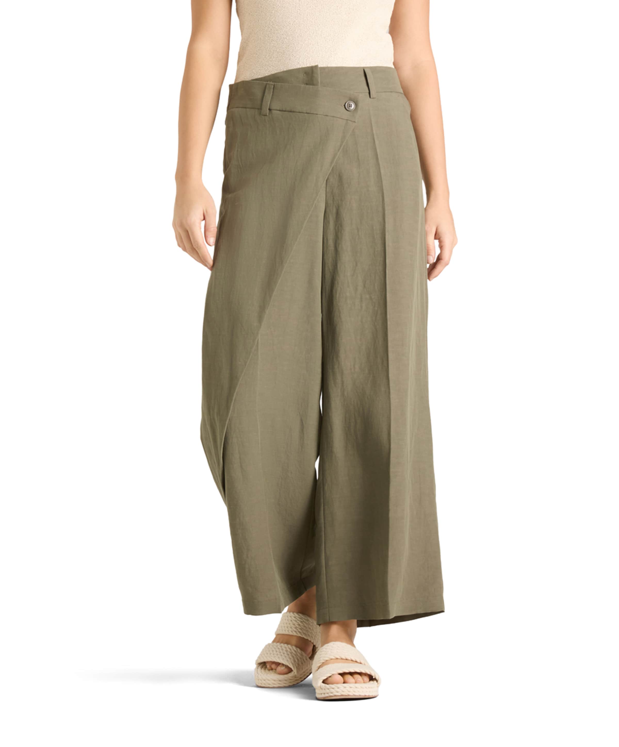 Cambio Anais cropped  dames broek groen