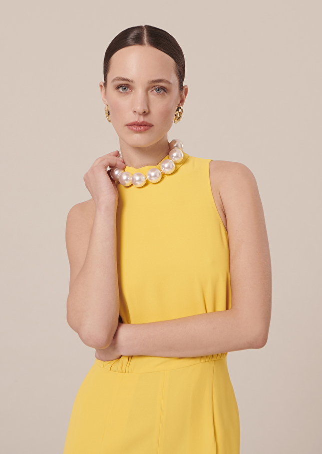 Combinaison Cecilejaune en crêpe