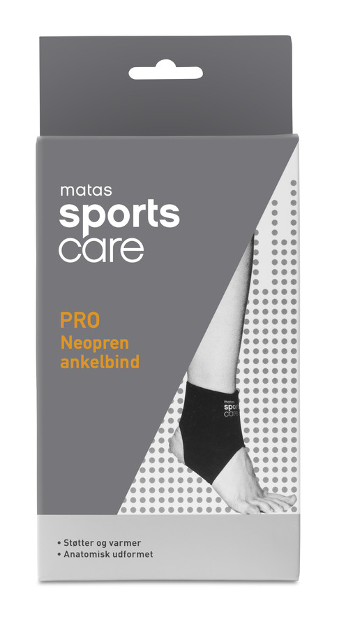 Matas Sports Care PRO Neopren Ankelbind Sort XL