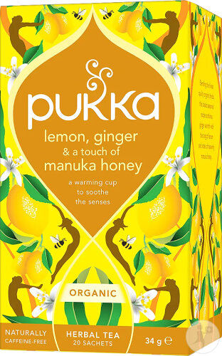 Pukka Bio Citron Gingembre & Un Touch De Miel De Manuka 20 Sachets