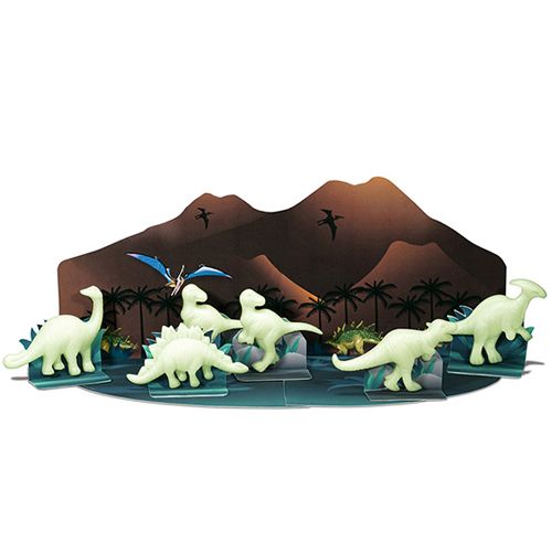 4m glow-in-the-dark dinosaurussen 3D