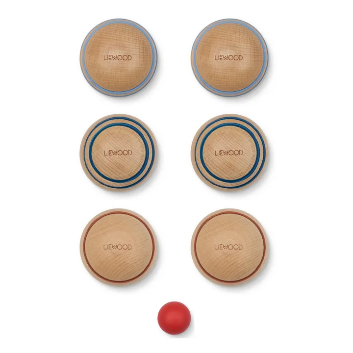 Liewood Jeu de pétanque en bois Sisse | Bleu