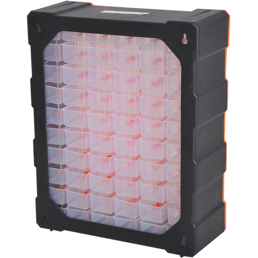 DURHAND Kleinteilemagazin mit 60 Fächer orange