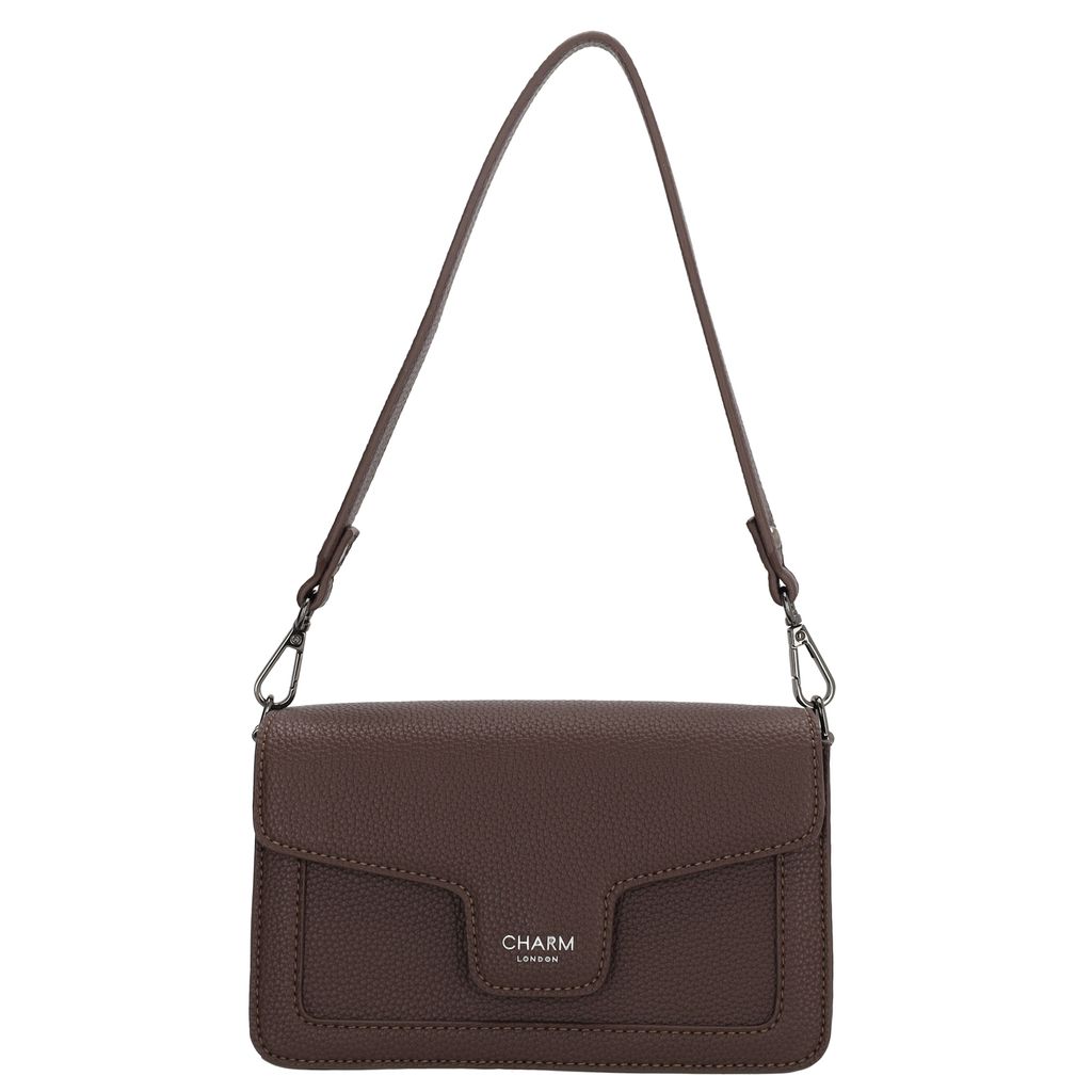 Charm London Monaco Handtas S Overslag Donkerbruin