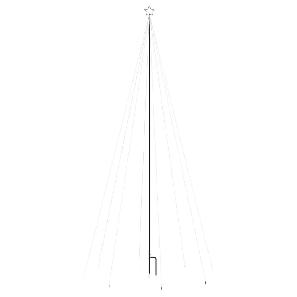 vidaXL - Led-kerstboom - Blauw - IJzer