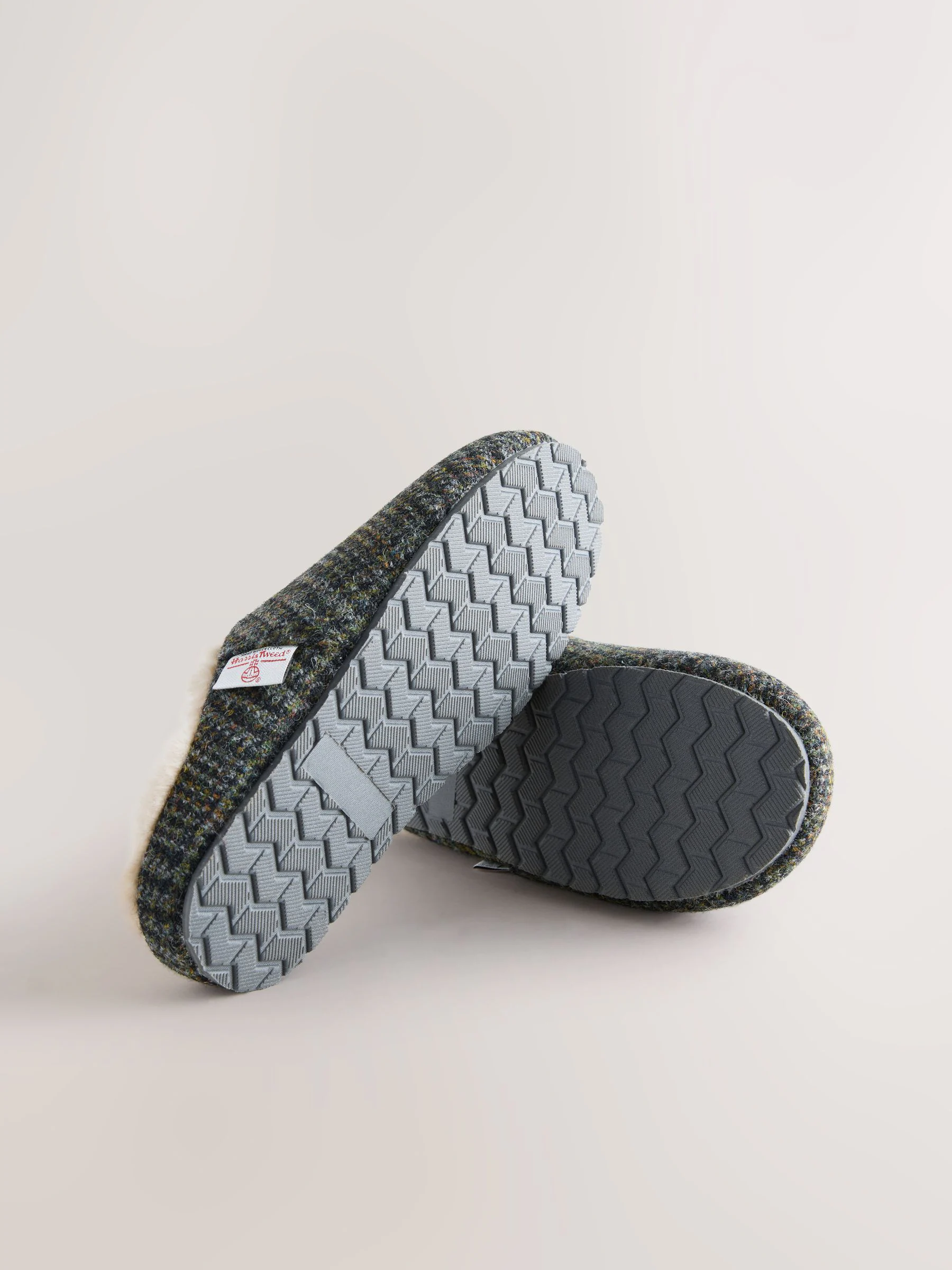 Marineblauw - Signature Harris Tweed Mule Slippers