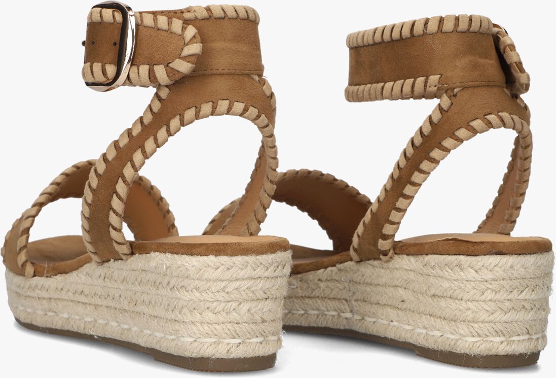 bruine ayana sandalen met hak 0047-58