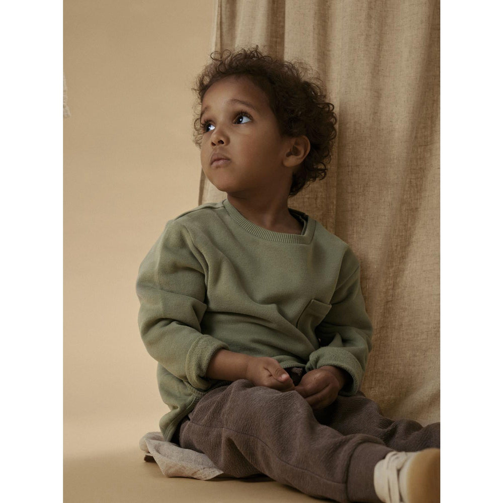 Køb Lil'Atelier Seagrass Nmmilondon Bo Ls Loose Sweat Bru Lil