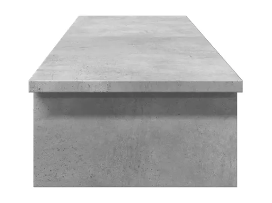 Support de moniteur gris béton 100x27x15 cm bois d'ingénierie