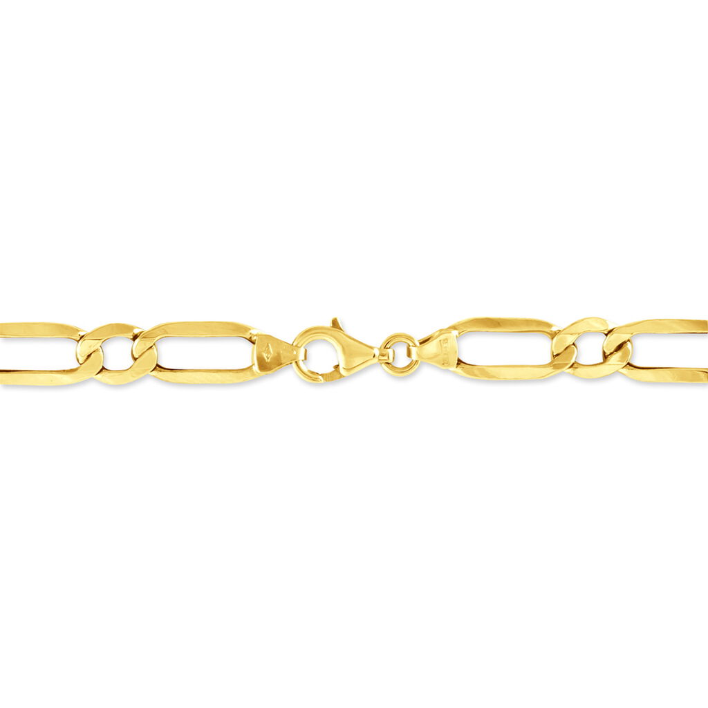 Bracelet Ophelio Maille Alternee 1/1 Or Jaune