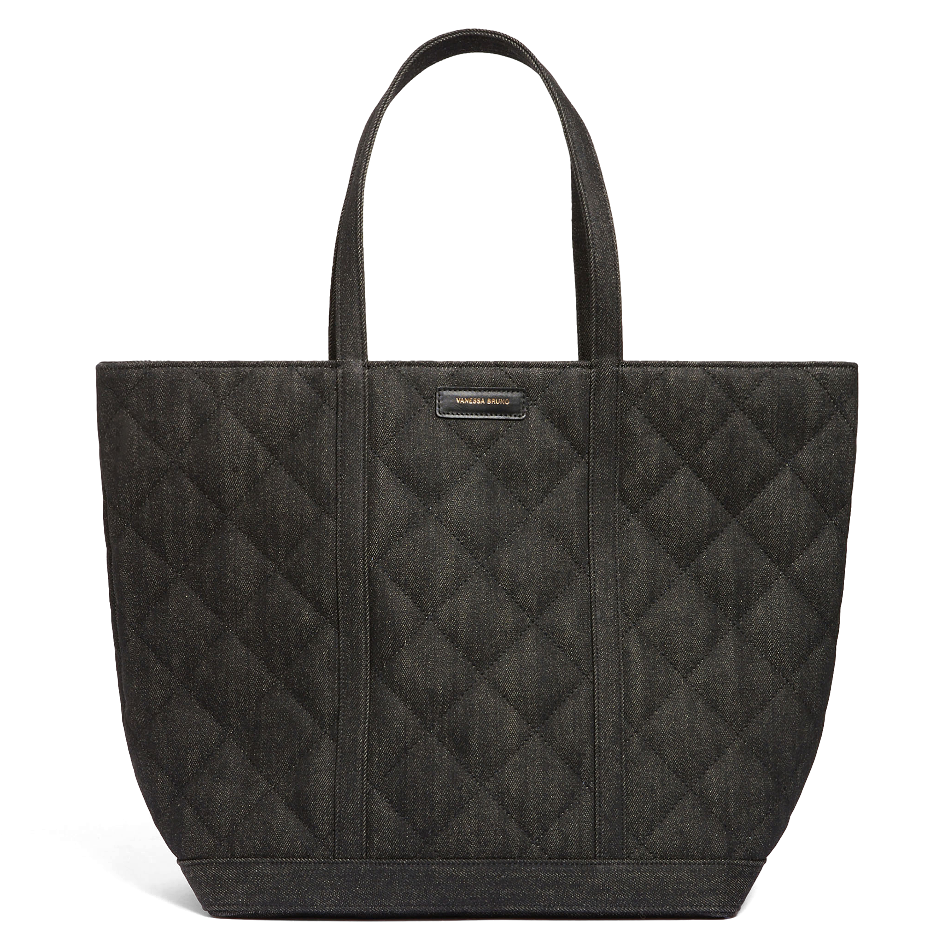Cabas XL en denim de coton | Marron