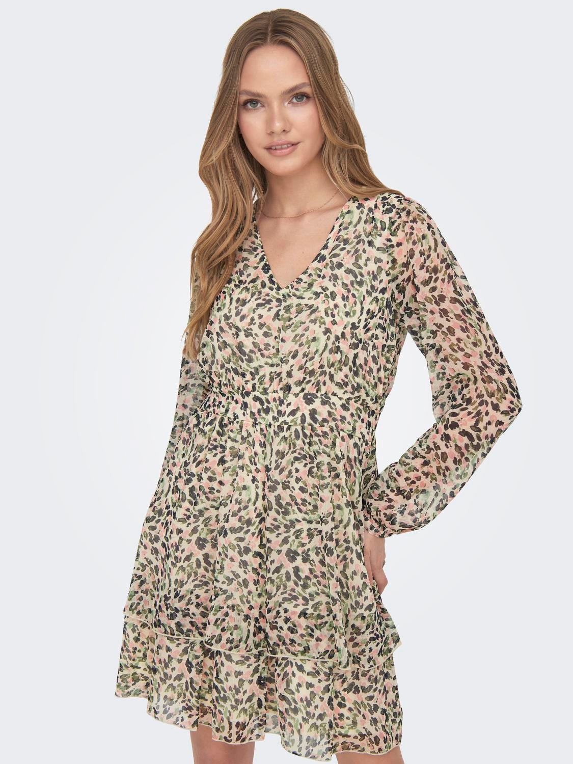 ONLADELE Kurzes Kleid Sandshell