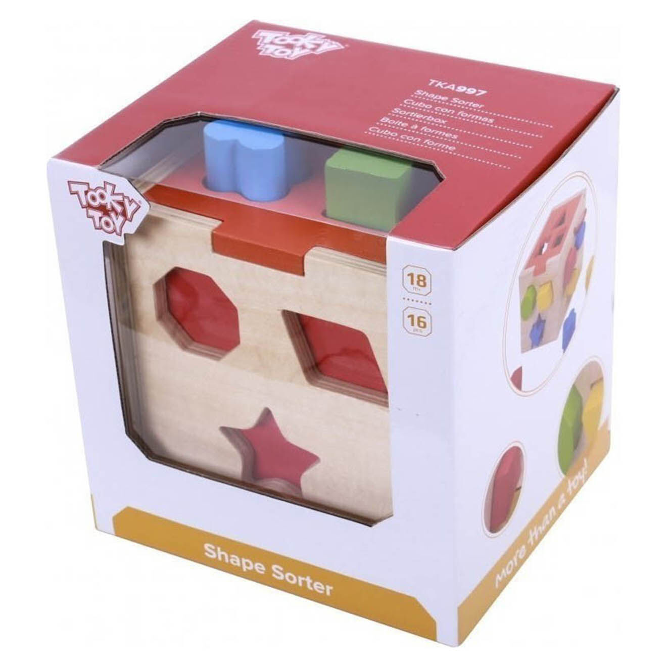 Tooky Toy Boîte à formes - 1 an et +