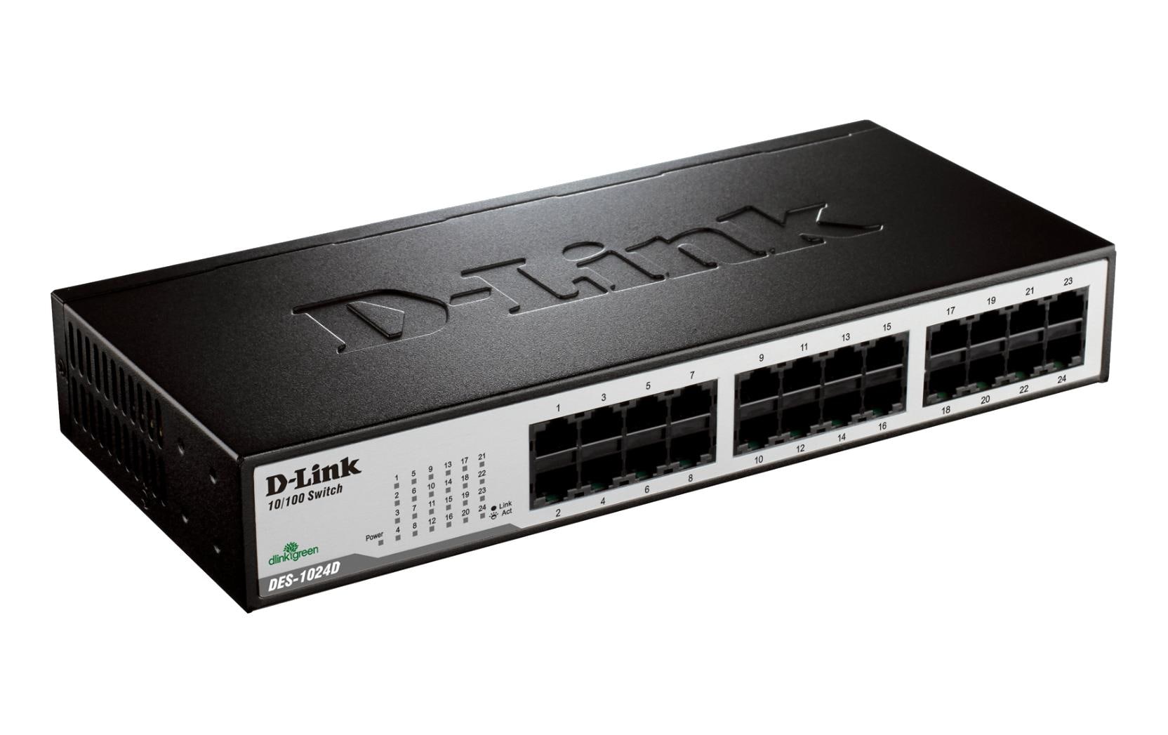 Switch DES-1024D 24 Port24-Port Fast Ethernet Switch, Auto Uplink