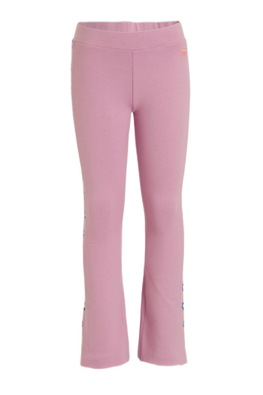 Orange Stars flared broek Paloma met bloemen lichtroze