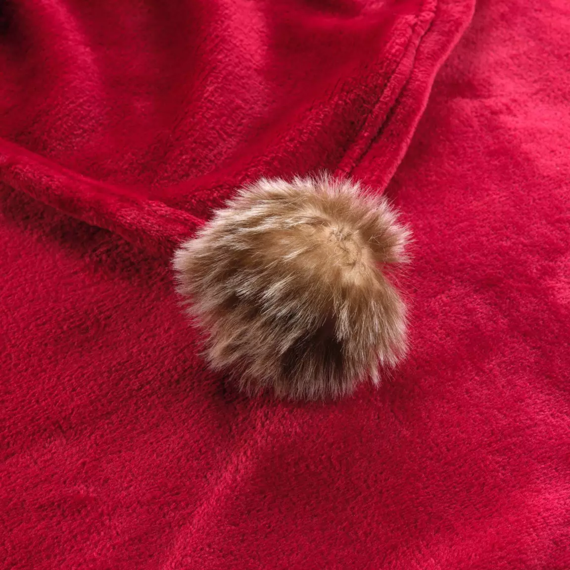 Plaid doux (150 cm) Snowy Rouge