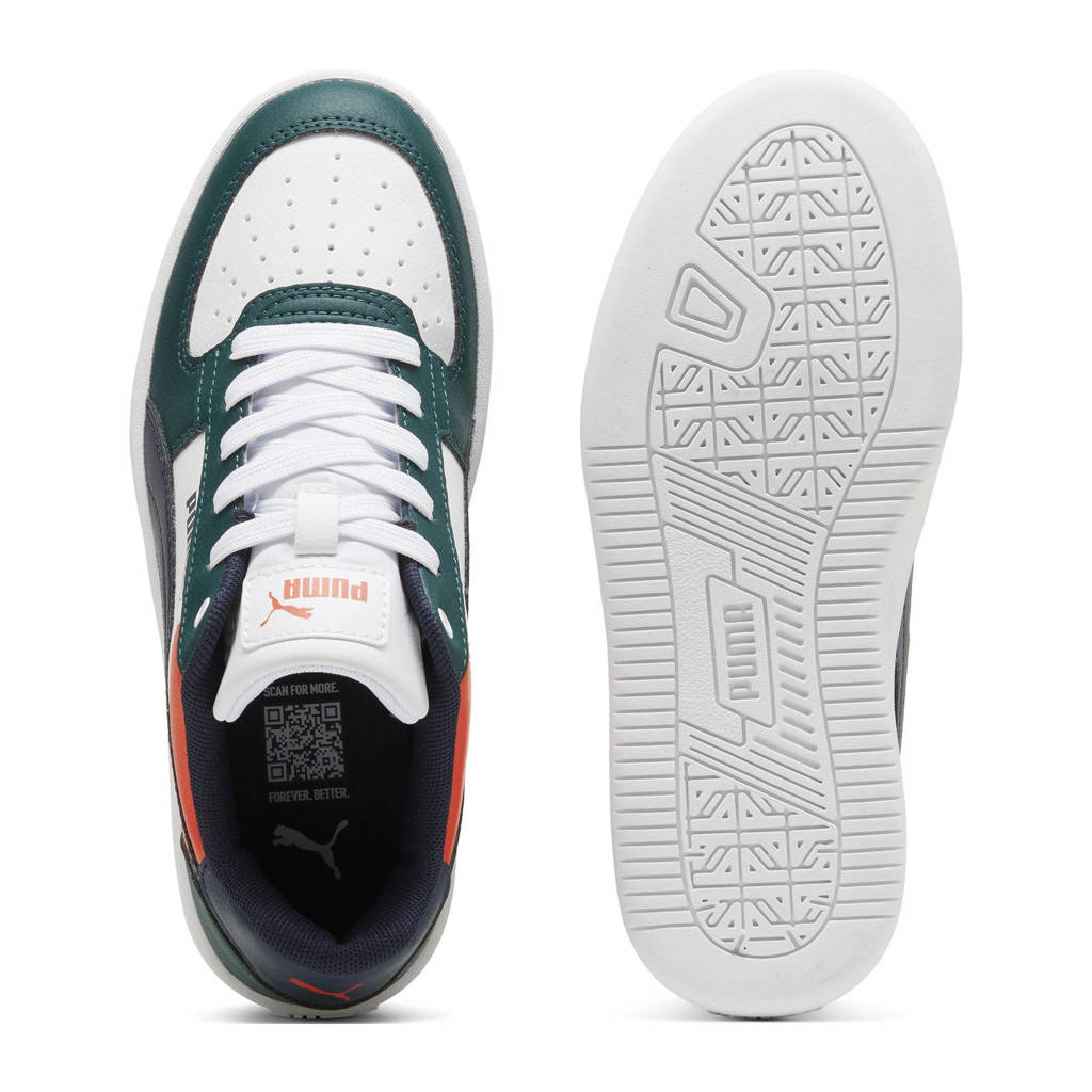 Puma Caven 2.0 Blocksneakers wit/donkergroen/donkerblauw