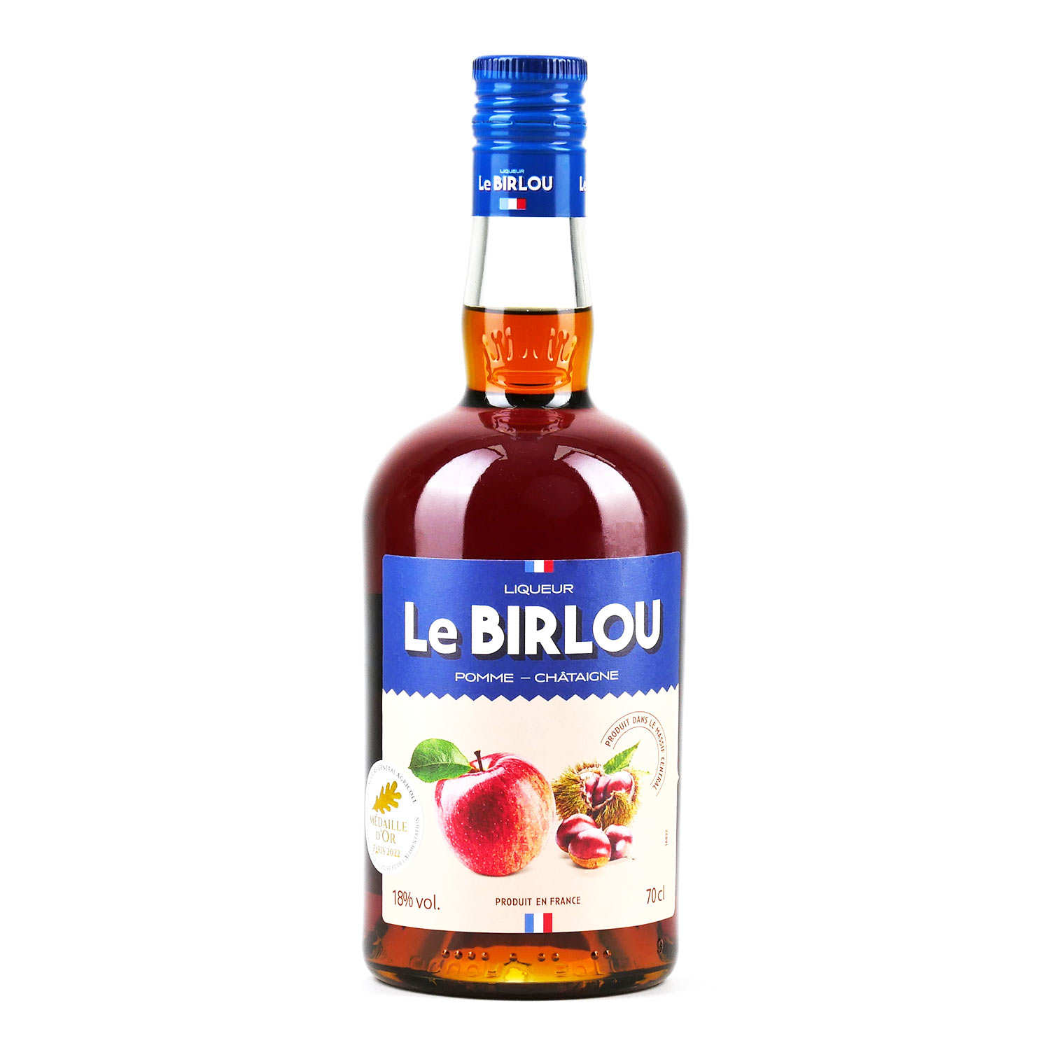 Le Birlou - Apéritif à la pomme et à la châtaigne - 18% - Henri Monier