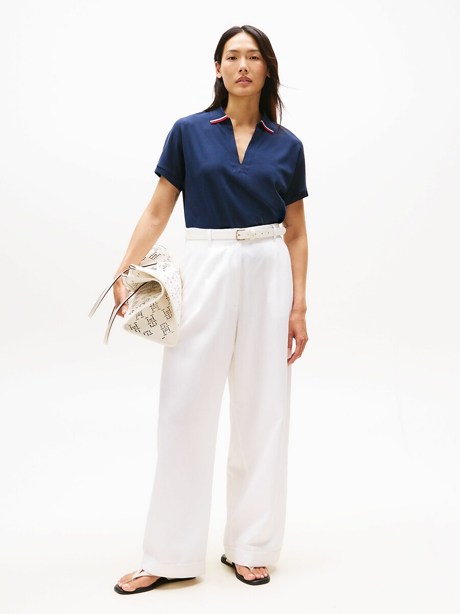 TOMMY HILFIGER<br>Camiseta de manga curta com gola polo