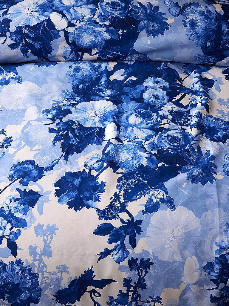 ESSENZA Satin Bettwäsche LEILA 70x90cm/140x200cm Vanilla hellblau