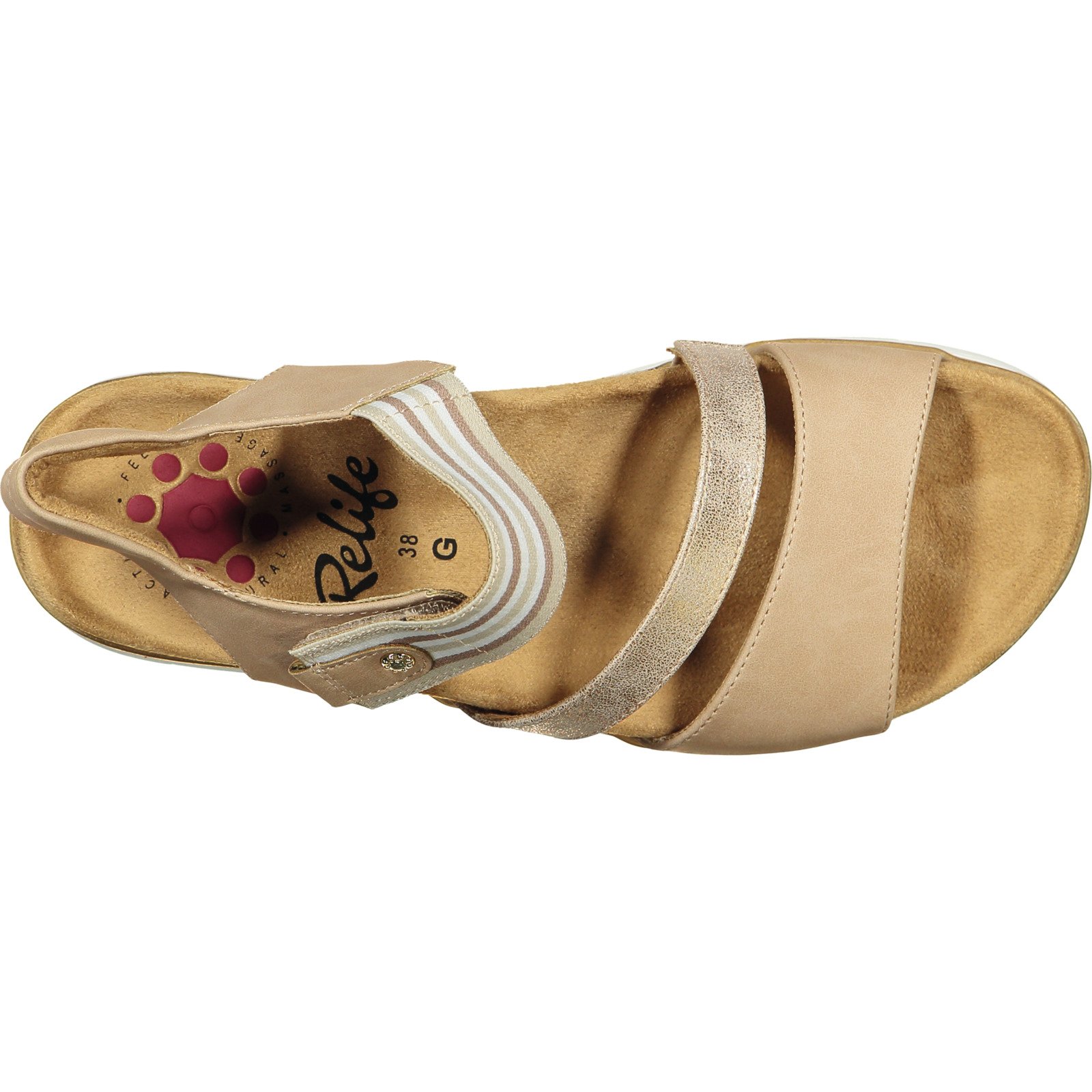 Relife Damen-Sandale Hatopie beige, 40