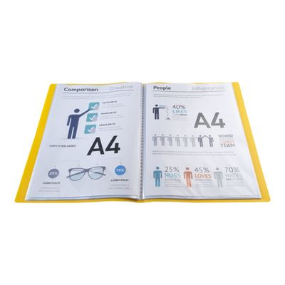 Exacompta OpaK - Porte vues - 80 vues - jaune