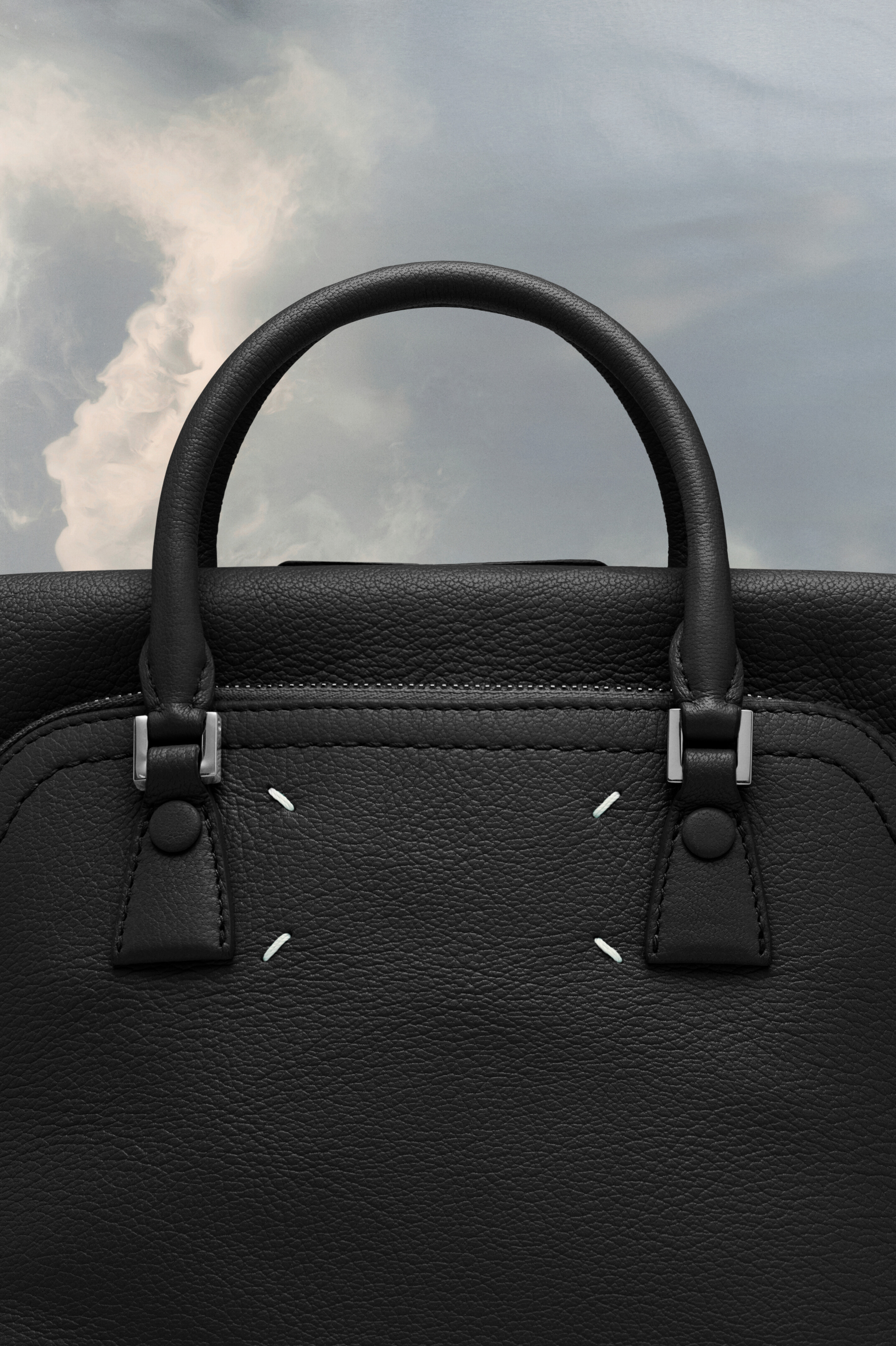 5AC classique mini en cuir pour femme Noir