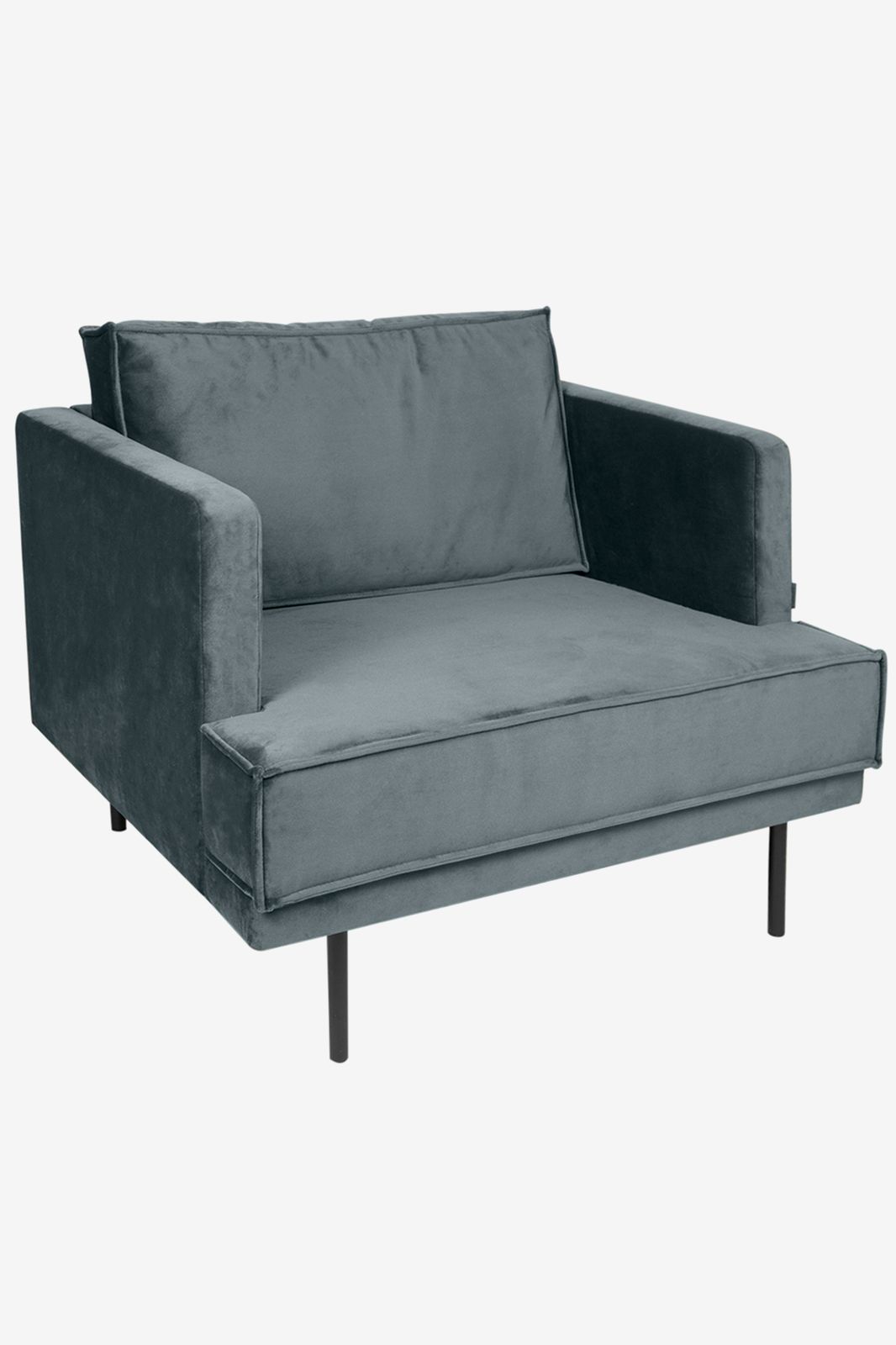 The Duchess velvet loveseat grijs