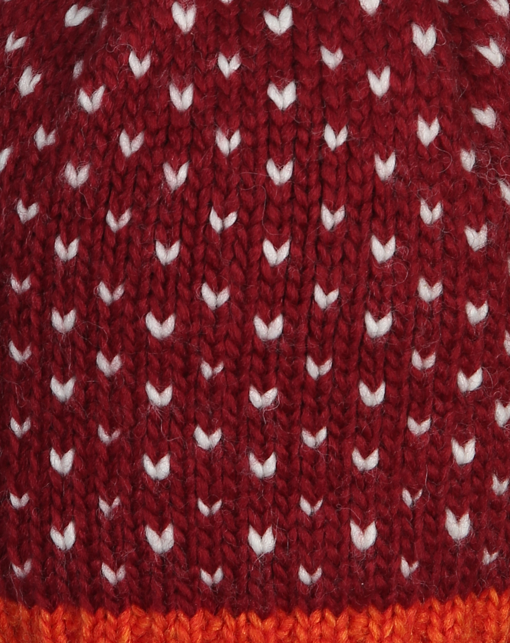 Strickmütze PEKONI in beet red/fox