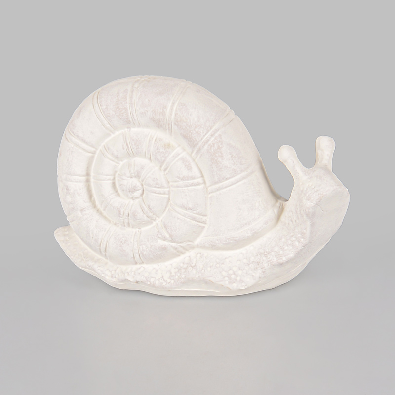 Escargot 'Campagne' gris en céramique