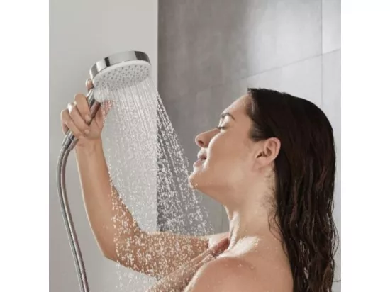 Douchette à main HANSGROHE Crometta + Mitigeur thermostatique bain douche Ecostat