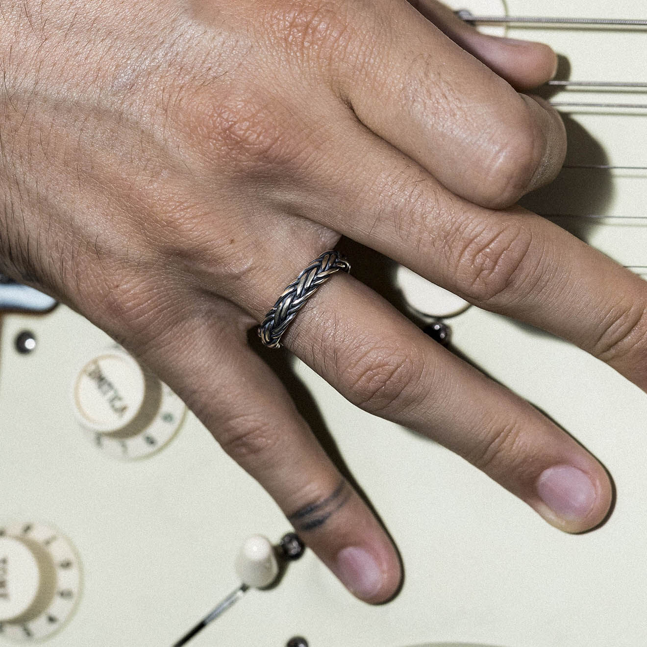 Jacobson Bague ajustable Tarek en Argent