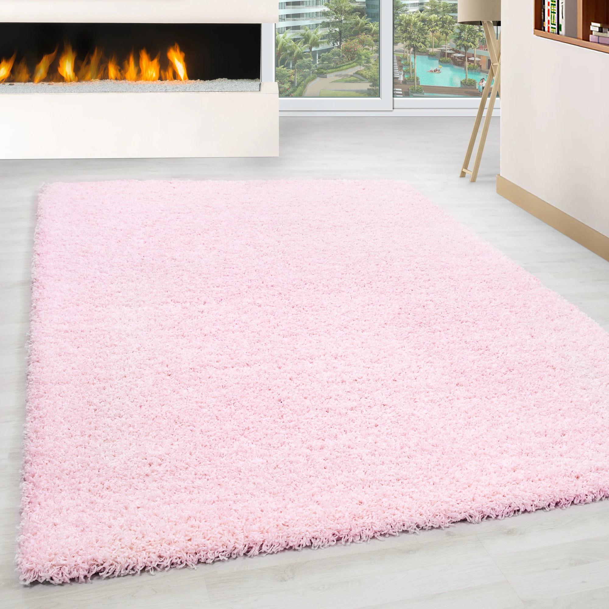 Hochflor Teppich - Gemütlicher Langflor, Pflegeleichter Shaggy Flokati