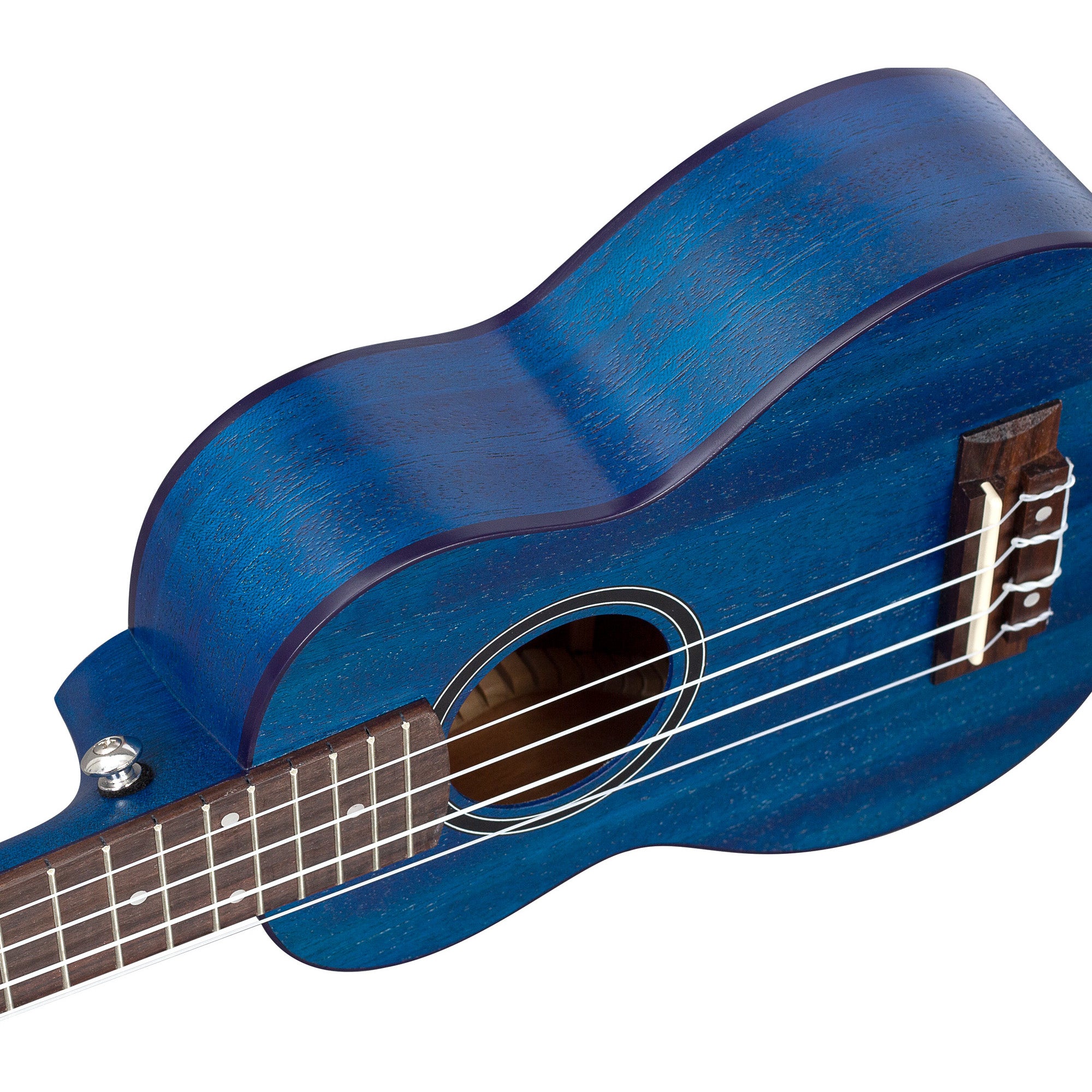 Cascha HH 2266 premium sopraan ukelele blauw met tas en plectra