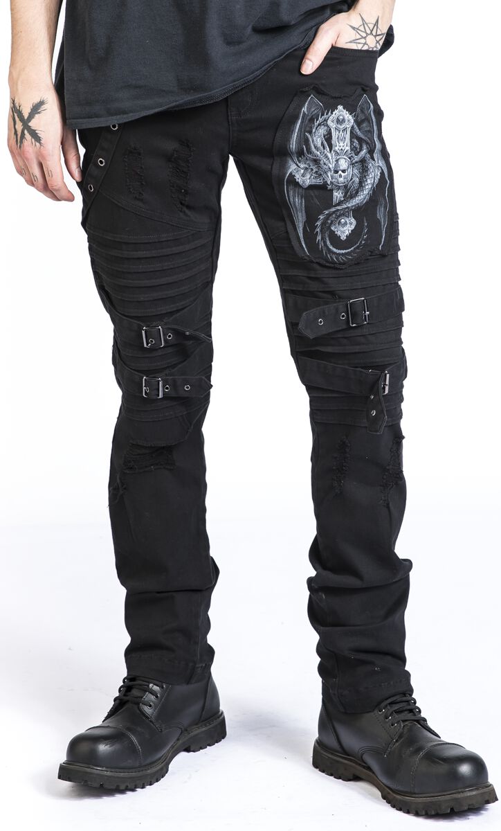 Gothicana X Anne Stokes - Jean | Gothicana by EMP Pantalon en toile
