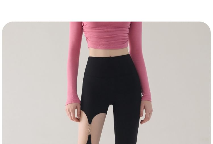 Sishan - Sportlegging met hoge taille en uitsparingen