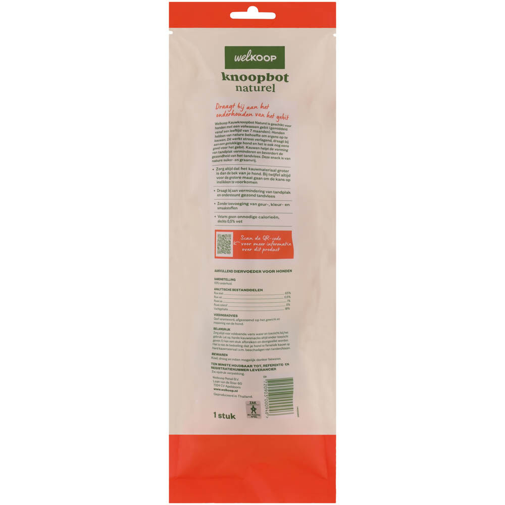 Welkoop - Knoopbot - Naturel - rund - L