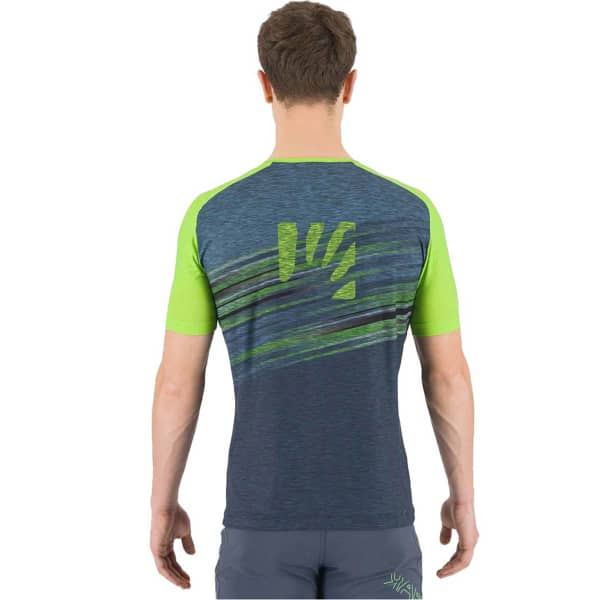 T-shirt randonnée KARPOS CRODA ROSSA EVO JERSEY OMBRE BLUE/JASMINE GREEN