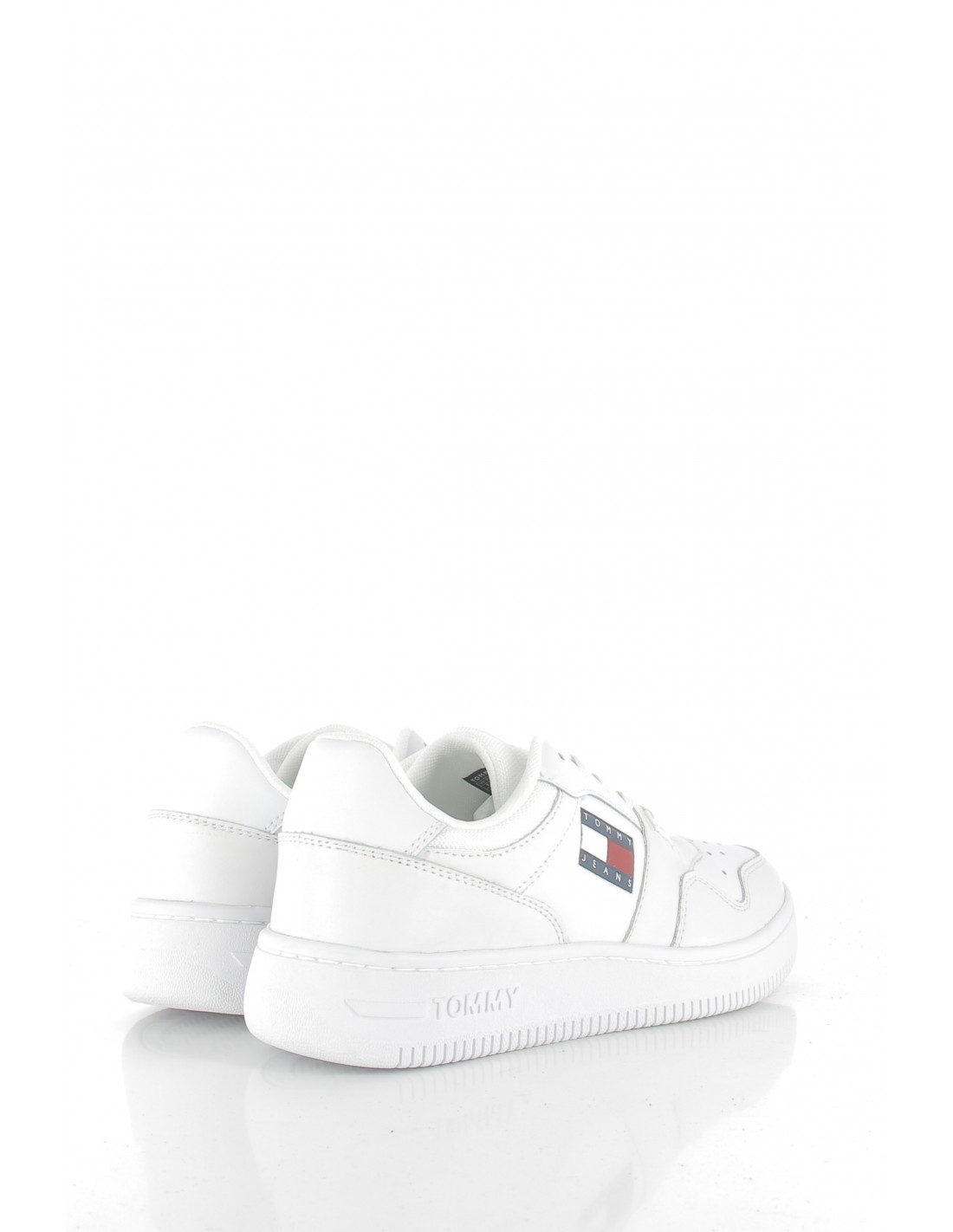 tommy hilfiger baskets de ville femme tommy jeans retro ba blanc